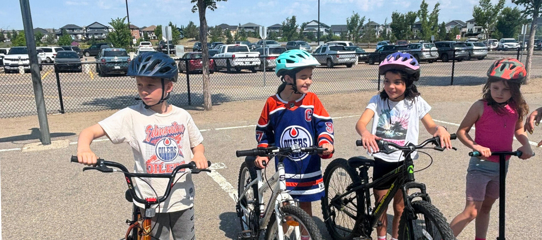 Learning about bike safety at Saskatoon Public Schools
