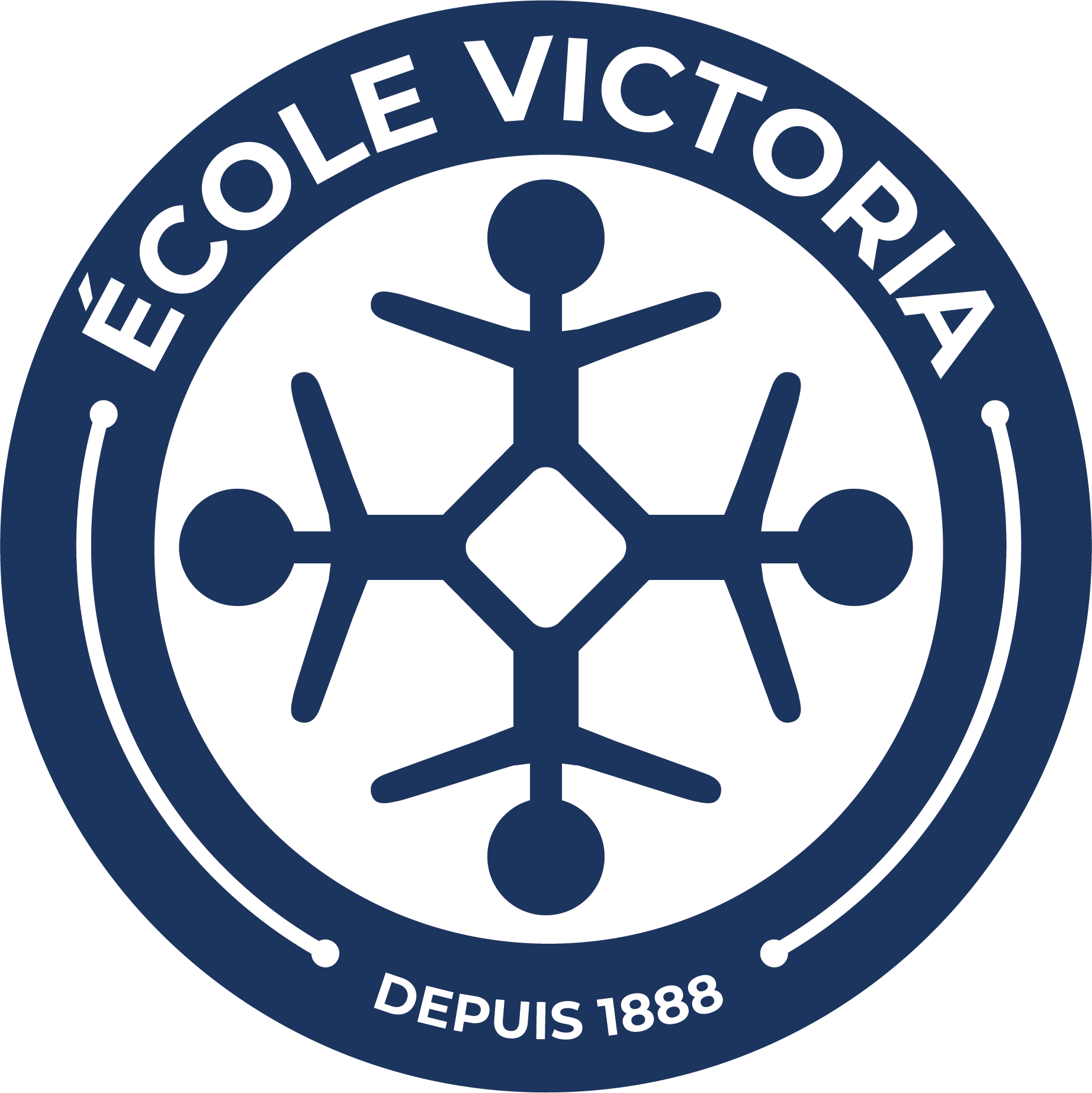 École Victoria School logo